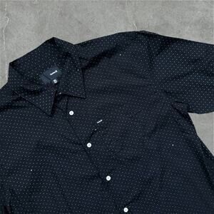 Vintage Hurley Button Up Shirt Mens XL polka dot classic casual aloha shirt
